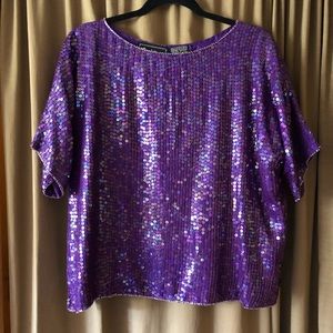 Vintage sequin top